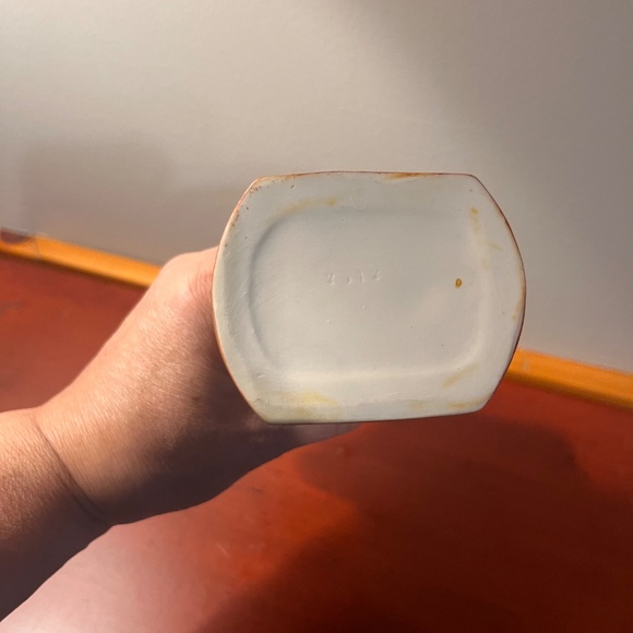 Antique Shafer & Vater Jasperware Porcelain Vase-Woman with Harp-made in Germany - Picture 9 of 10